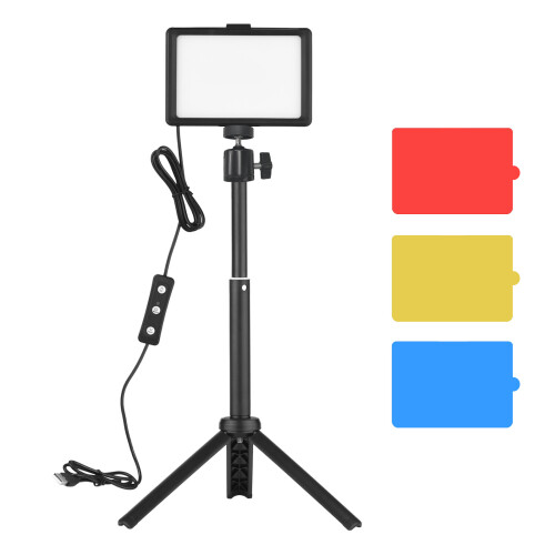 Andoer USB LED Lighting Kit 5600K Dimmable 4 Filters 2
