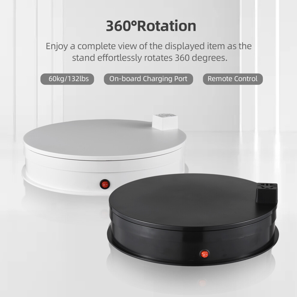 30Cm Motorized Rotating Stand 60Kg Load 360 Led For Photography Light 643505096668