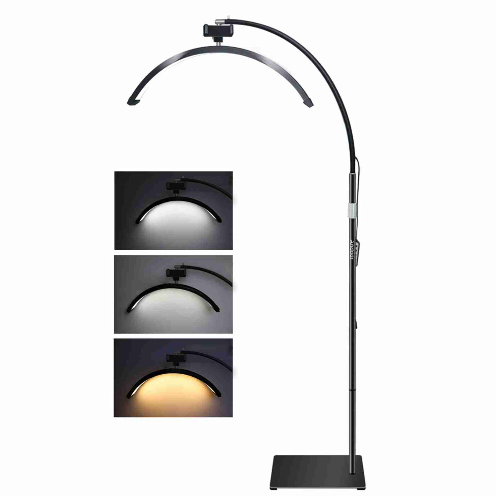36W Floor Led Half Moon 3200K-5600K Dimmable 180Cm Stand Remote Light 643505077179