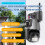 2MP+2MP Dual-Lens WiFi Camera Waterproof Night Vision PTZ Security 5