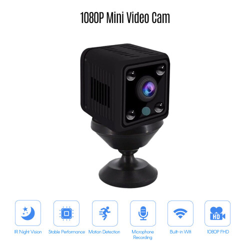 1080P Mini Camera Full HD 155 Wide Angle IR Night Vision WiFi 2