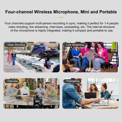 COMICA Vimo Q 2.4GHz Wireless Lavalier Mic 200m Range 16h 1