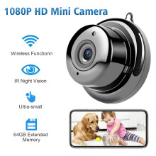 1080P WiFi Mini Camera 150 Wide Angle IR Night Vision 64GB Memory