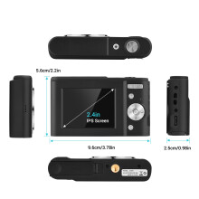 Andoer Digital Camera 48MP 1080P 2.4-inch IPS 16X Zoom Auto Focus