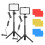 Andoer USB LED Kit 2x 5600K Dimmable 2 Tripods 8 Filters 2