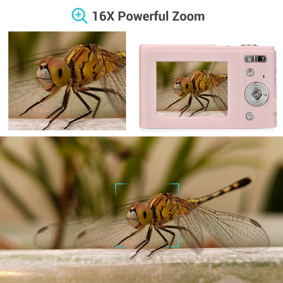 Andoer Digital Camera 48Mp 1080P 2.4-Inch Ips 16X Zoom Auto Focus 643505090314