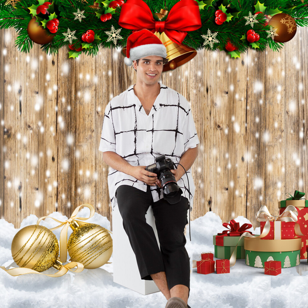 2.1*1.5M Christmas Photography Backdrop For Baby Portrait Party 643505101706