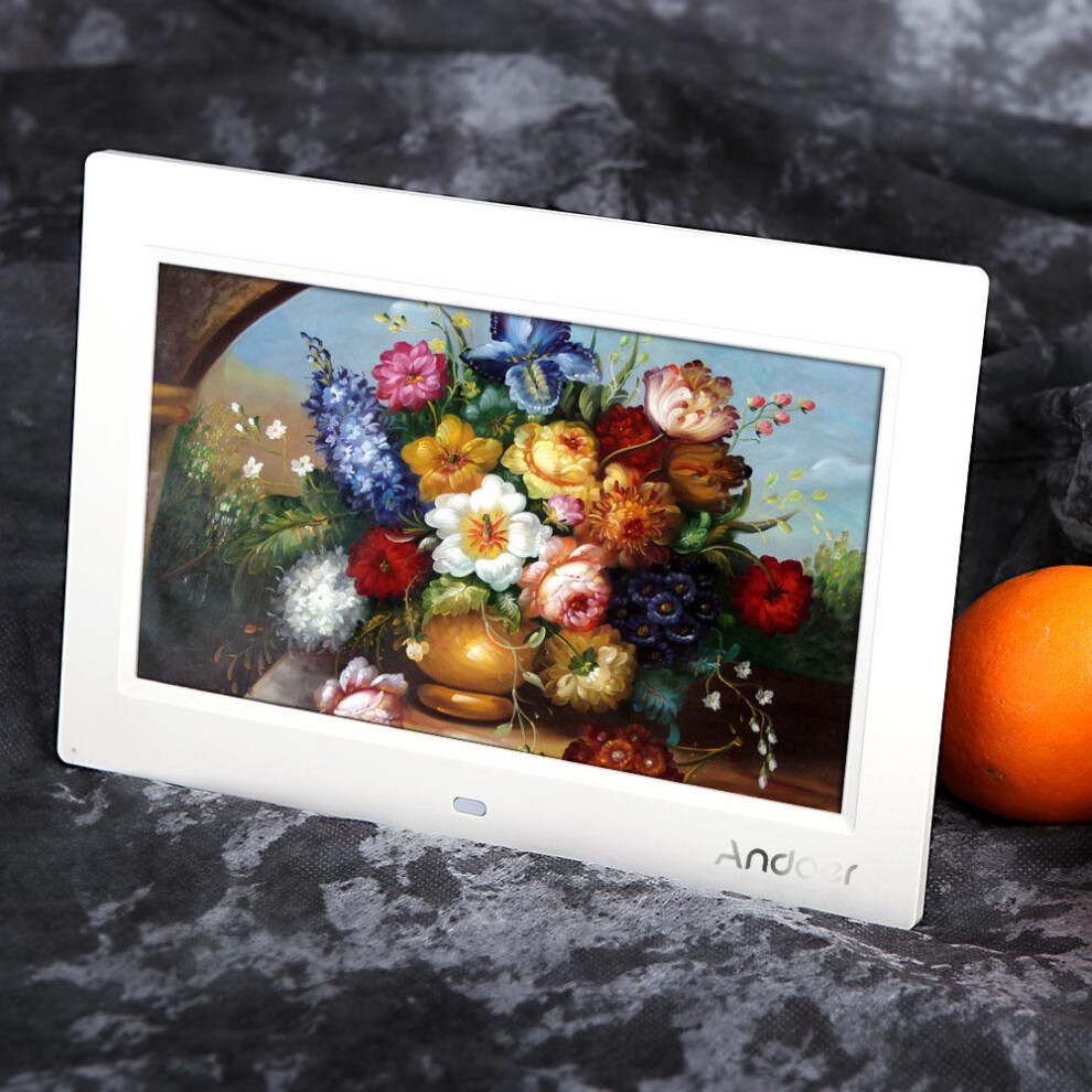 10'' Hd Tft-Lcd Digital Photo Frame Clock Mp3 Mp4 With Remote 643505069075