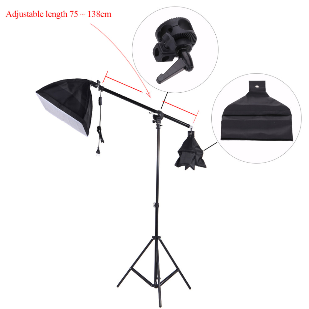 Photo Studio Overhead Boom Arm Stand 75-138Cm For Softbox Light 643505068733