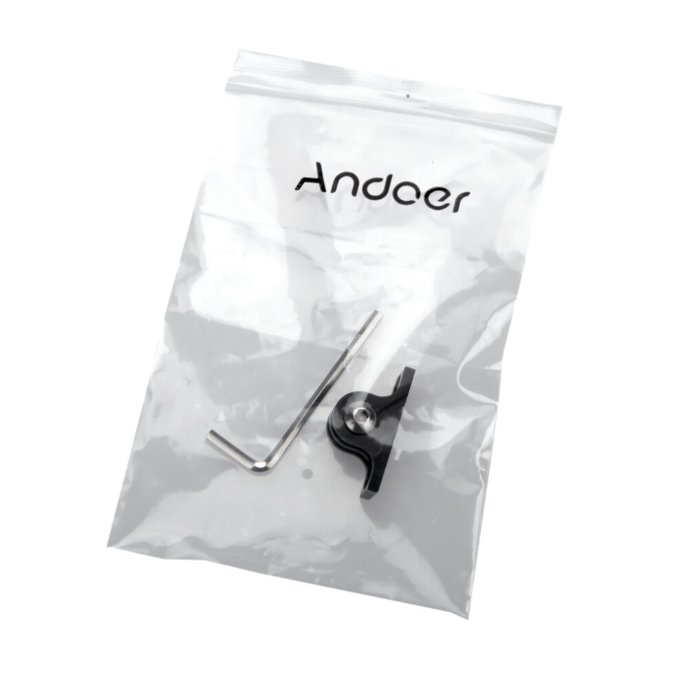 Andoer Cnc Aluminium Flat Bottom Mount For Gopro Hero 1-4 643505069167