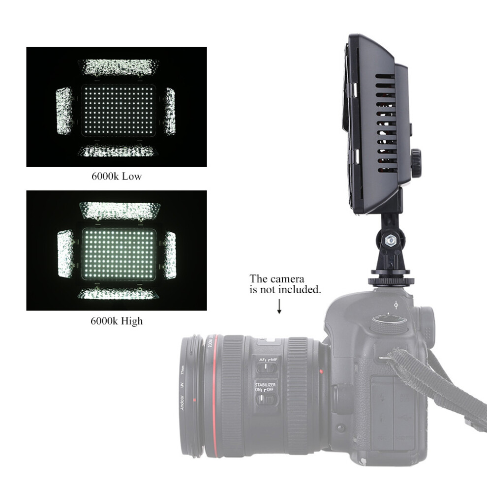 Andoer W160 Video Lamp 6000K 160 Leds For Dslr Light 643505162837