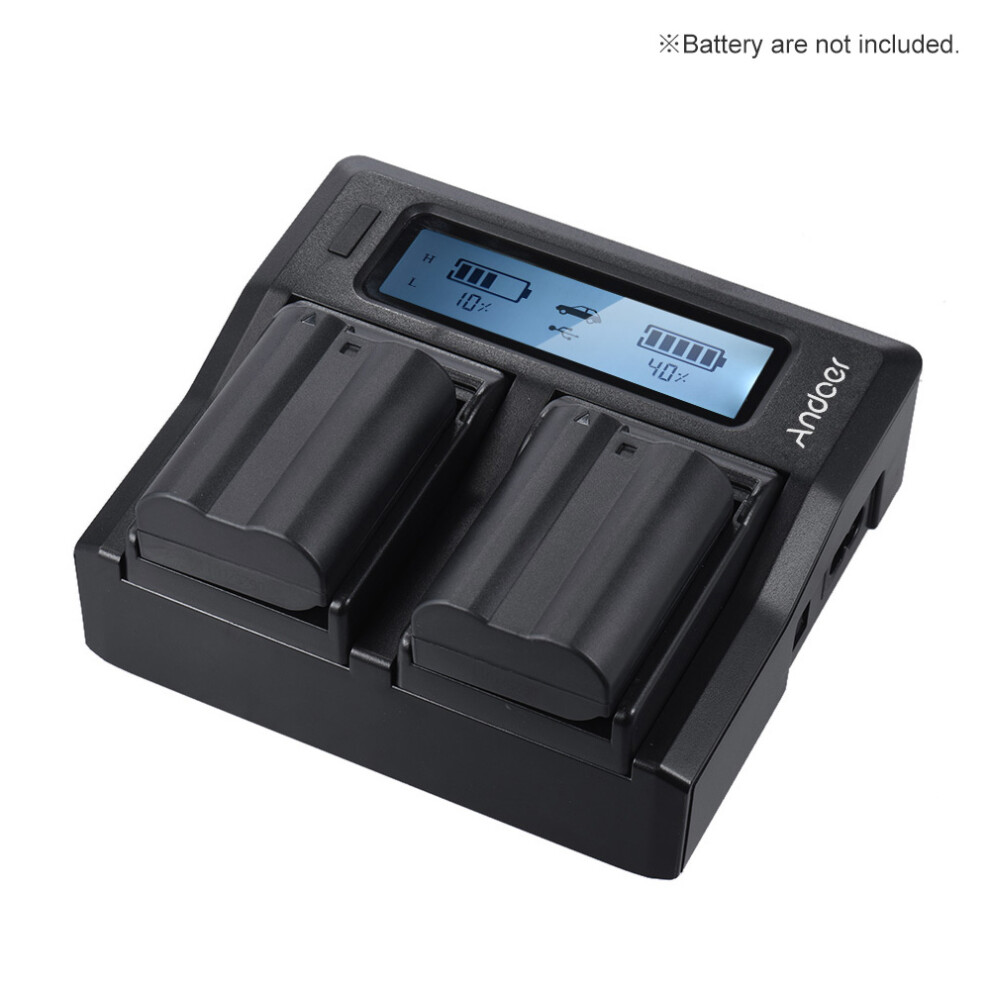 Andoer En-El15 Dual Charger For Nikon D500-D810 D7200 643505159288