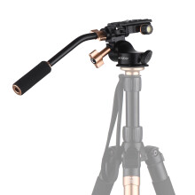 Andoer Q08S Aluminum 3-Way Damping Video Head Tripod 360 Pan Bar