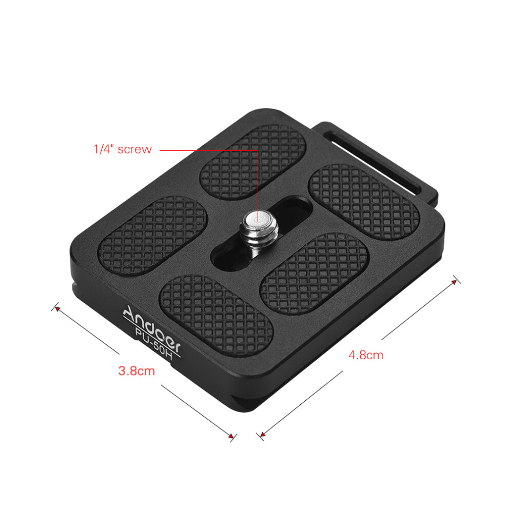 Andoer Pu-50H Quick Release Qr Plate With Loop For Arca Swiss 643505053227