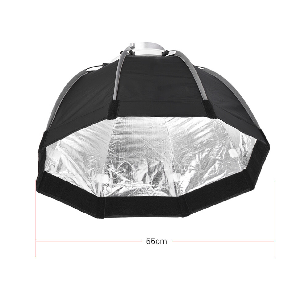 55Cm Foldable 8-Pole Octagon Softbox With Carrying Bag Bowens Mount 643505054835