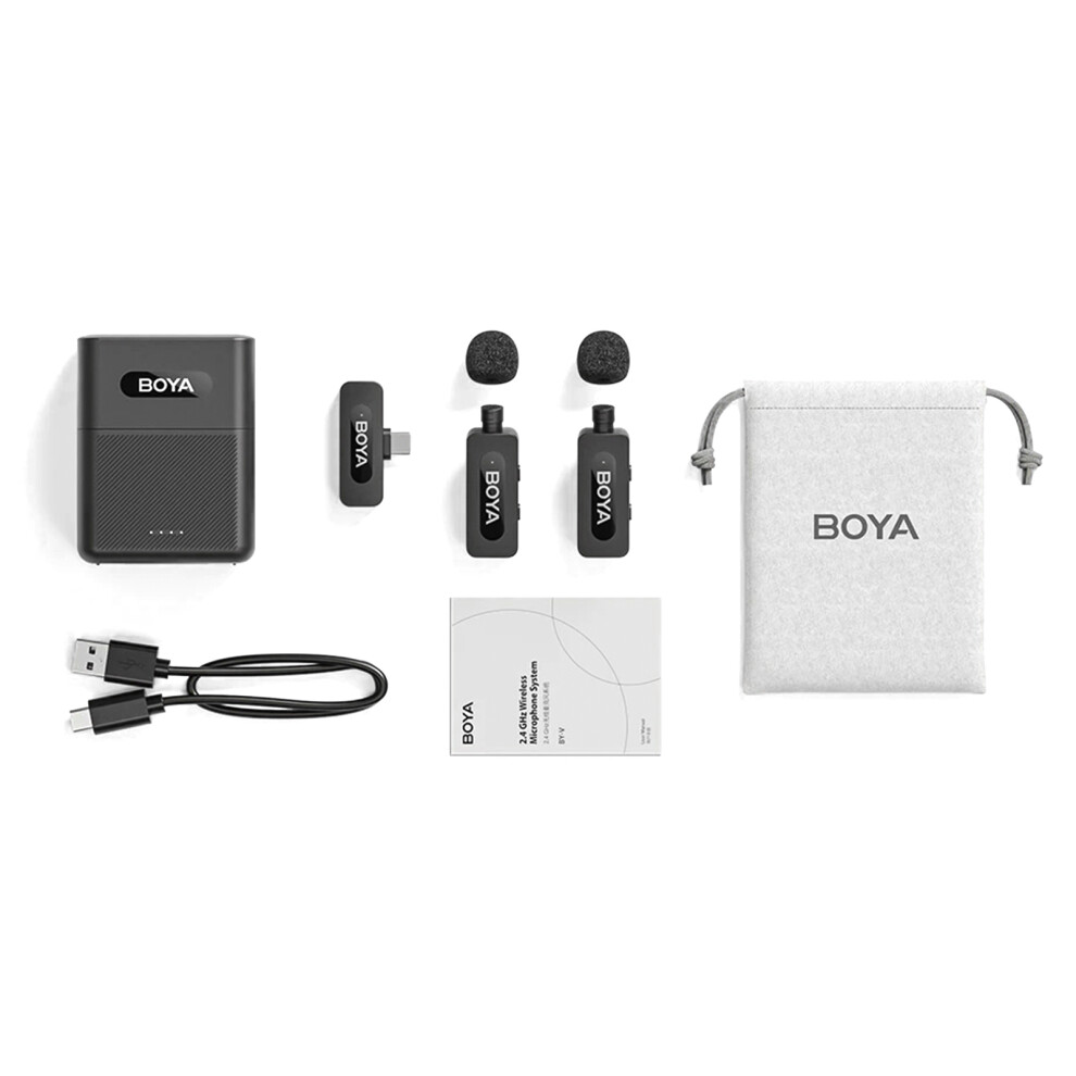 Boya By-V30 2.4G Wireless Mic Clip-On Noise Cancel 100M 643505178593