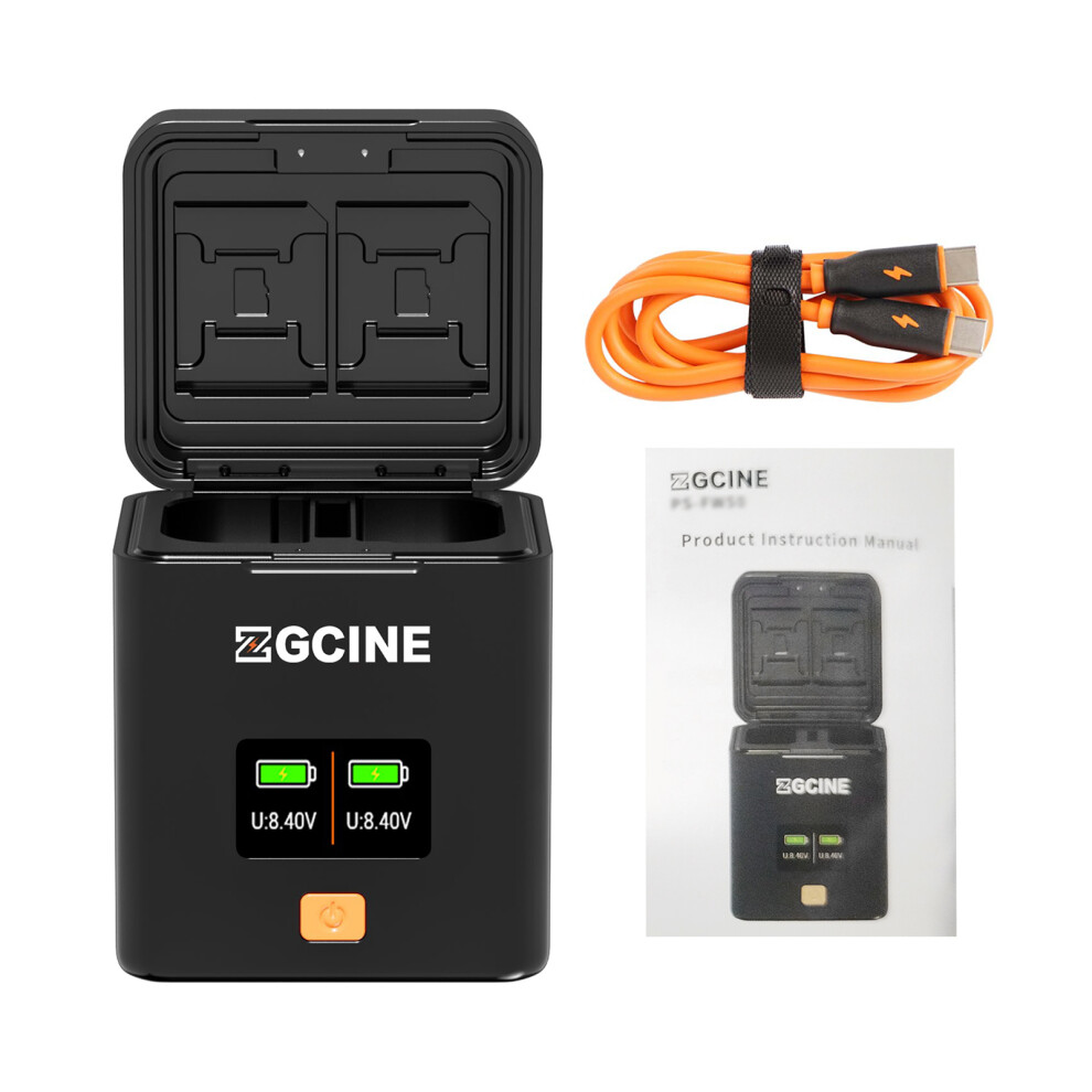 Camera Battery Charger Lpe6/E6n/E6nh/E6p 2-Slot Oled Pd Fast 643505177947