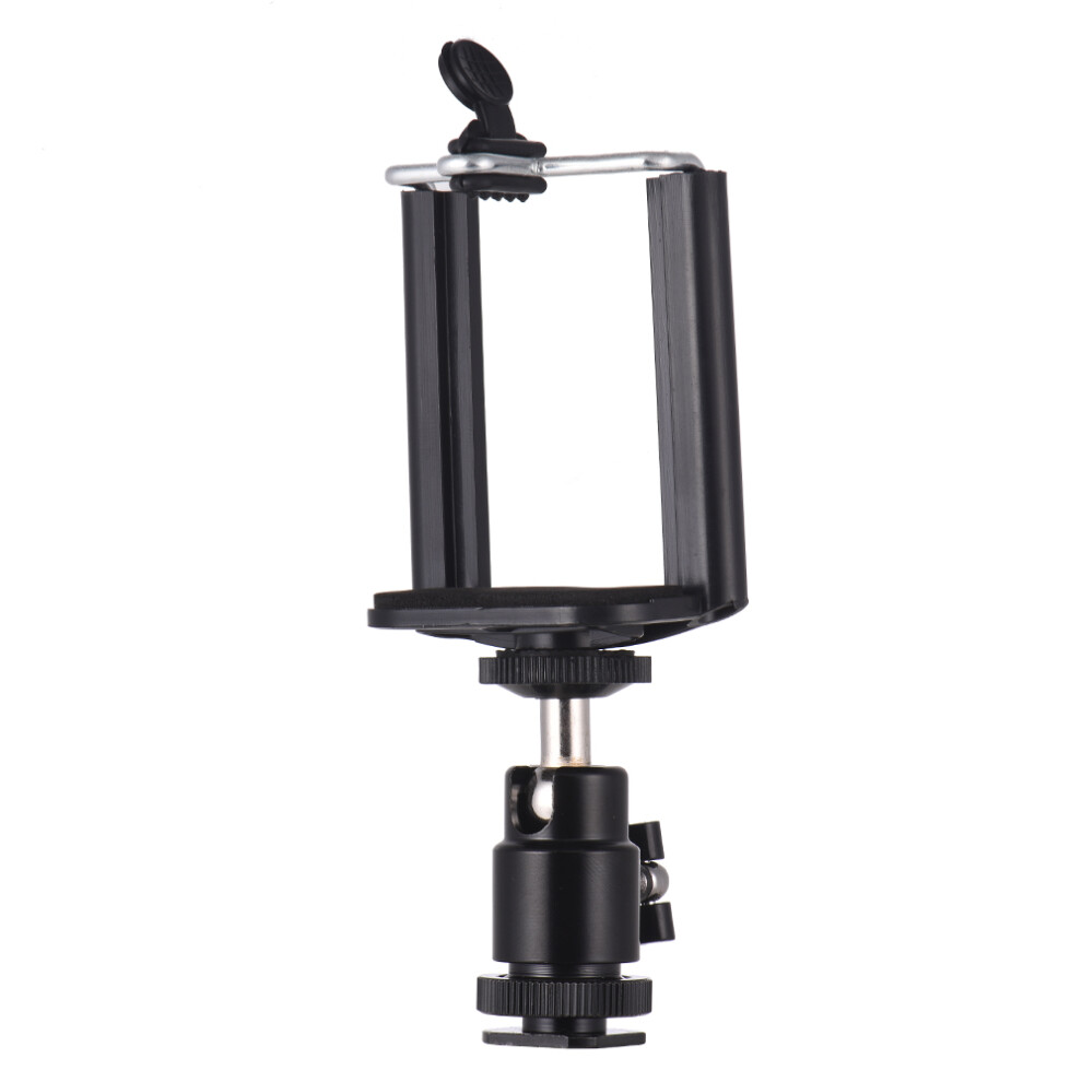 Adjustable Phone Holder Clip 1/4" Screw Mount For Smartphone 5.5-8.5Cm 643505158670