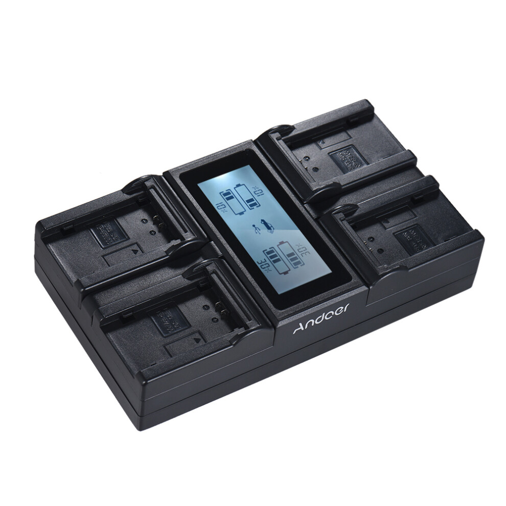 Andoer Np-Fz100 4-Channel Lcd Charger For Sony A7iii A9 A7riii A7siii 643505161304