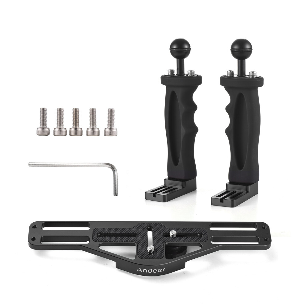 Andoer Camera Diving Rig Dual Handle Stabilizer Dslr 643505169386