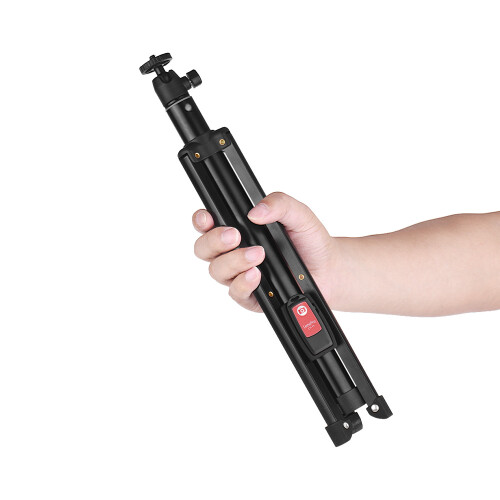 Dual Smartphone Live Streaming Tripod Aluminum Selfie Stick Remote