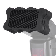 Flash Speedlite Rubber Honeycomb Grid 7pcs Color Gels Canon Nikon Sony