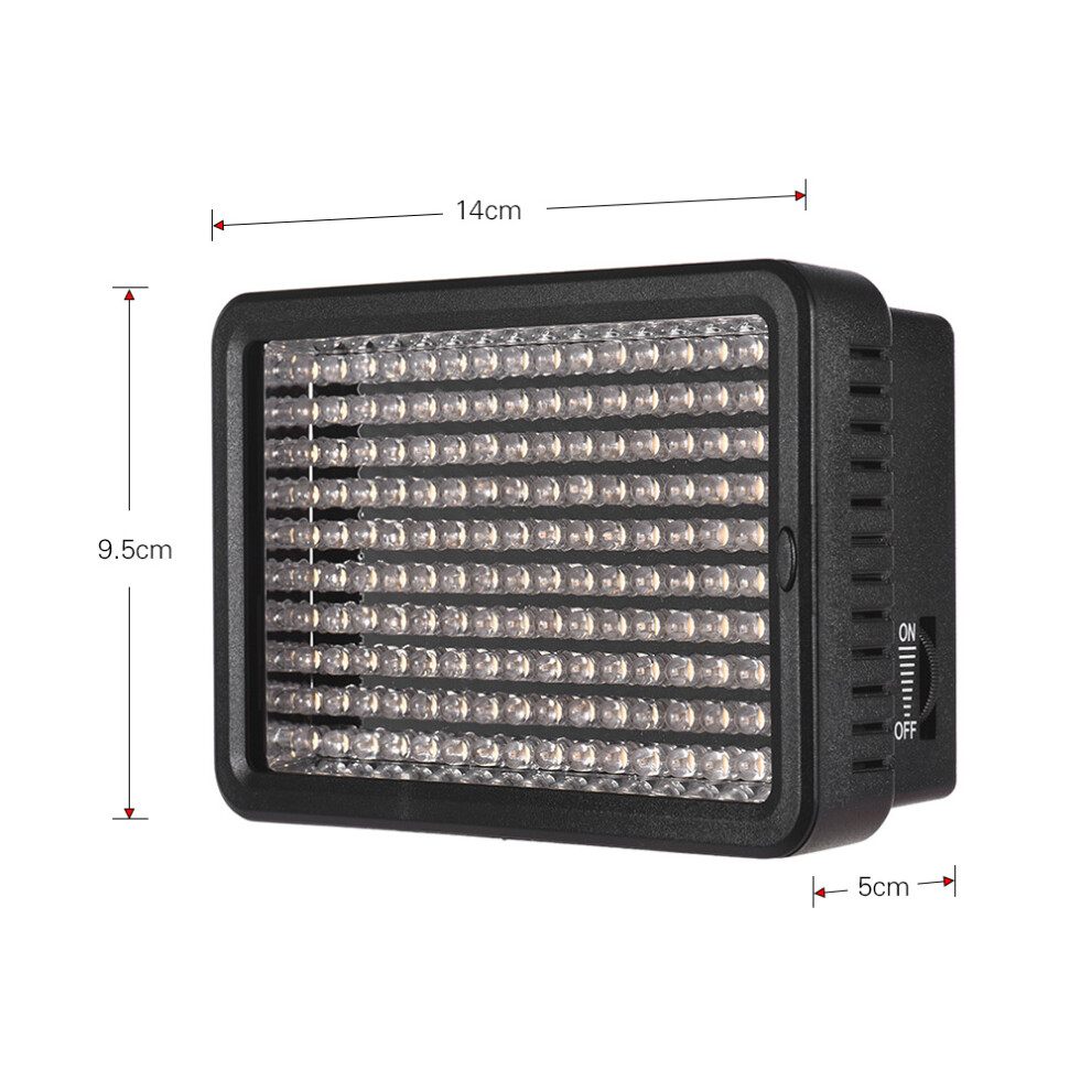 Dimmable Led Video 5600K 160 Leds Cri95+ Filters For Dslr Light 643505050653