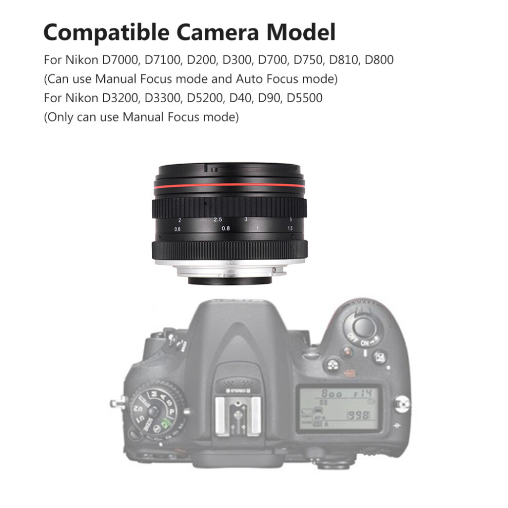 50Mm F/1.4 Usm Lens For Nikon D7000 D7100 D750 D800 D810 Dslr 643505035513
