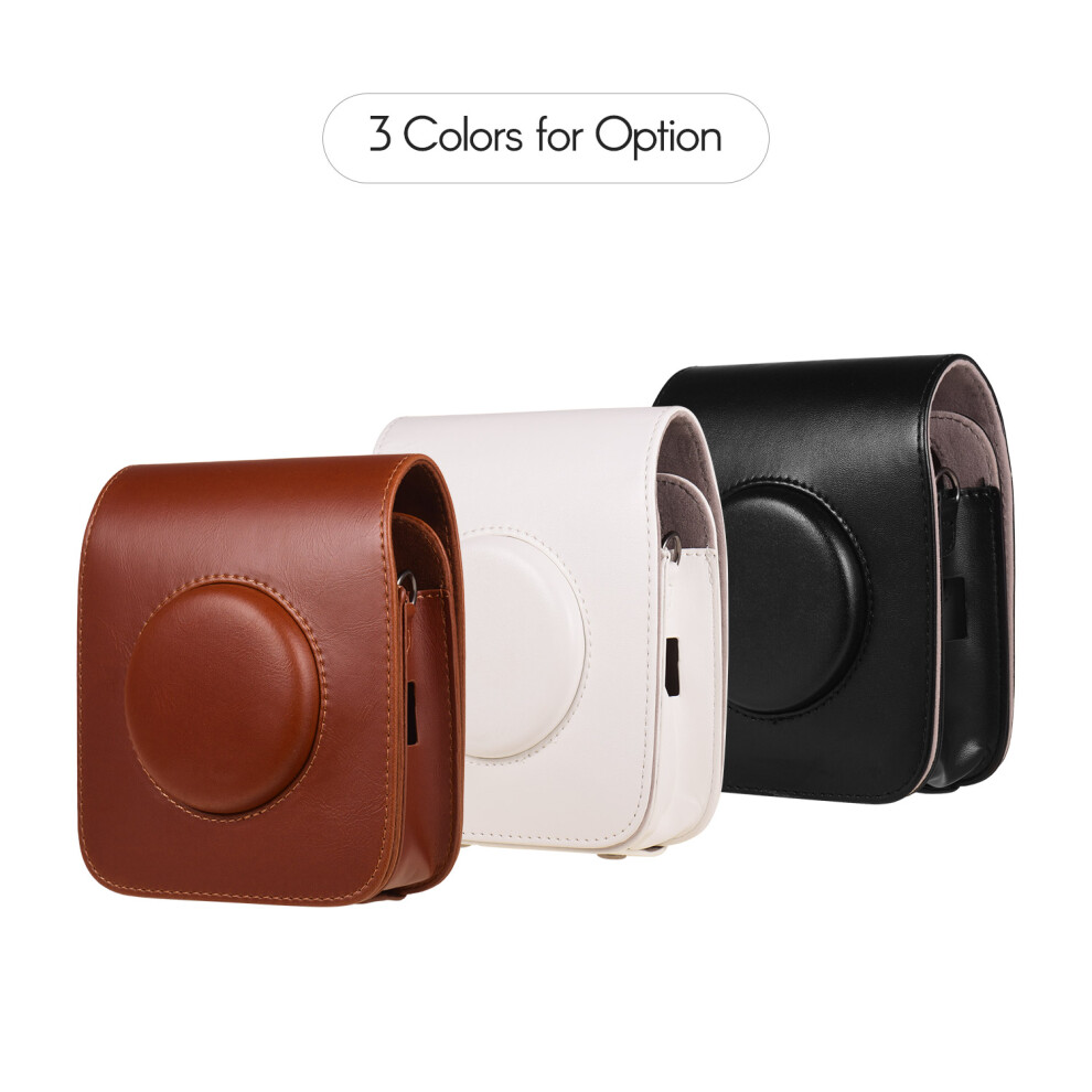 Portable Pu Leather Camera Case Fujifilm Instax Sq20 Shoulder Strap 643505034455