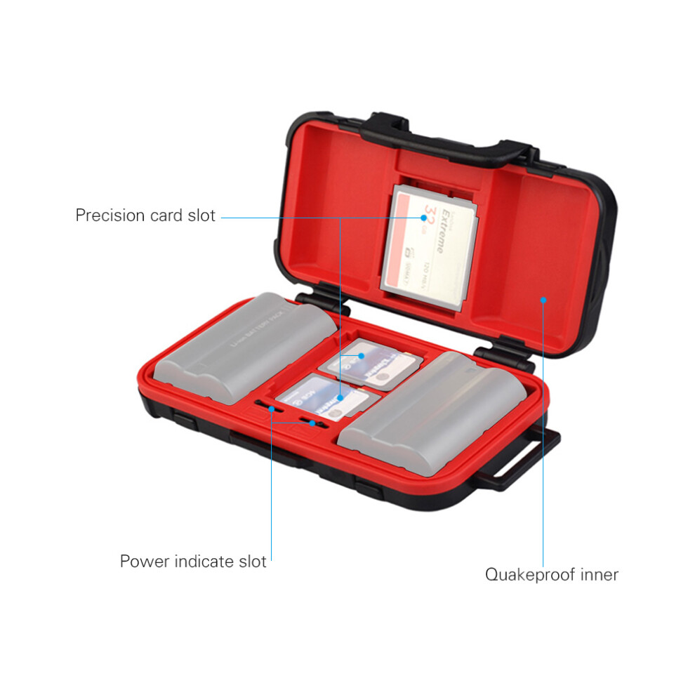 Lensgo D850 Waterproof Memory Card Case 2 Batteries 4 Sd 8 Tf 2 Cf/Xqd 643505155778