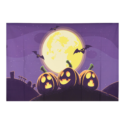 Andoer Halloween 1.5*2.1m Foldable Vinyl Pumpkin Photo Backdrop