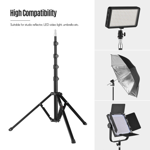 KINGJOY FL2019 Adjustable Metal Tripod 8kg 180cm for Studio 2