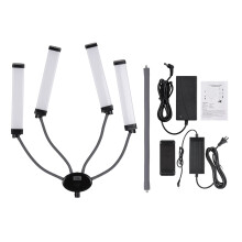FX-800II 4-Arm LED Video Lamp Bi-Color 3200-5500K with Phone Holder