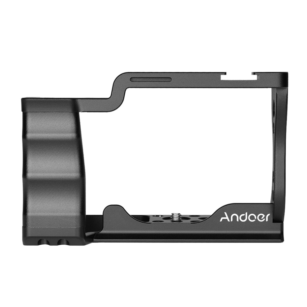 Andoer Camera Cage Aluminum Alloy With Cold Shoe For Canon Eos M50 643505033502