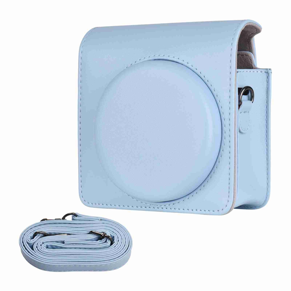 Portable Instant Camera Case Pu Leather Shoulder Strap Fuji Square Sq1 643505143317