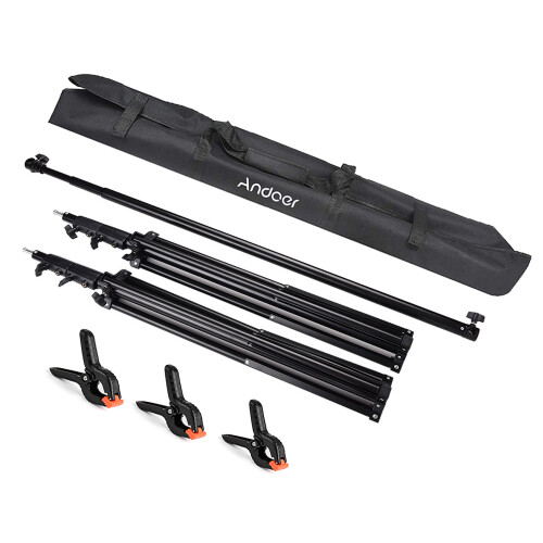 Andoer 2.83m Studio Backdrop Stand Aluminum Adjustable with Bag