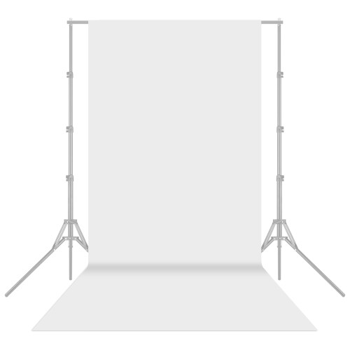1.6x5m Photography Studio Non-woven Backdrop Solid Color White