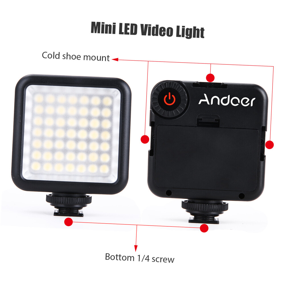 Smartphone Video Rig Kit Cage 3 Cold Shoe Led Mic Shock Mount 643505145625