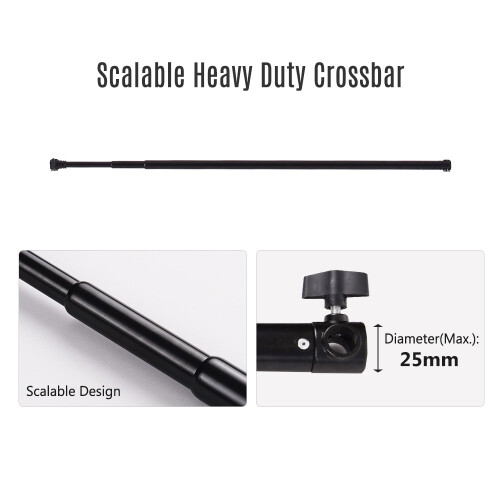 Andoer 2.83m Studio Backdrop Stand Aluminum Adjustable with Bag 1