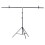 T-Shape Backdrop Stand Kit Aluminum 1.5x2m Portable Adjustable Black 4