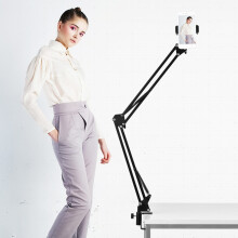 Adjustable Metal Stand Scissor Arm Bracket Phone Holder Ballhead
