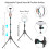 Andoer 10 Inch RGB Ring Light Dimmable USB Phone Holder Remote 5