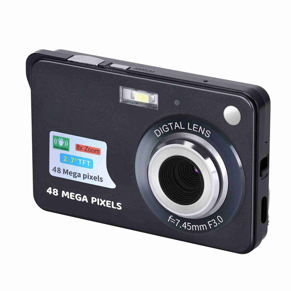Digital Camera Mini 48Mp 2.7 Inch Lcd 8X Zoom Anti-Shake Battery 643505144840