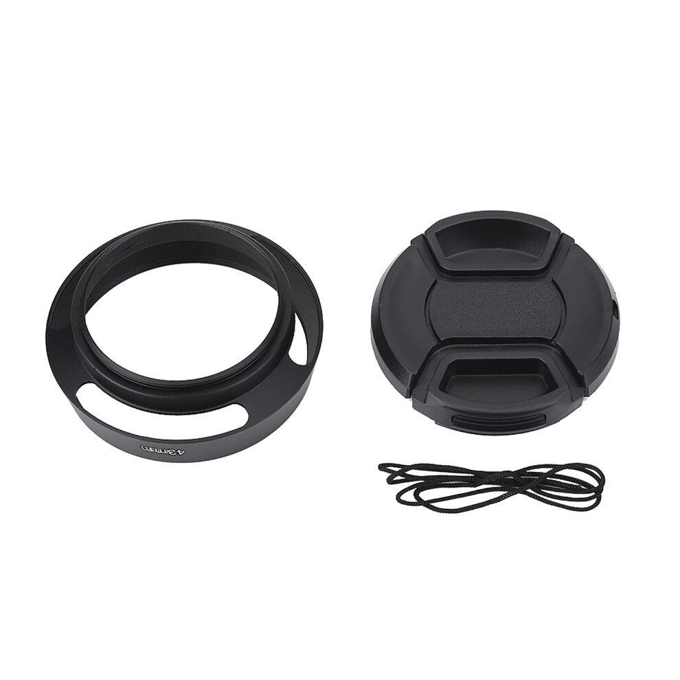 43Mm Metal Lens Hood With Plastic Cap For Leica Black 643505054644