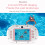 8MP Kids Waterproof Camera Dual Front/Rear 2.4 Inch HD Self-timer 4