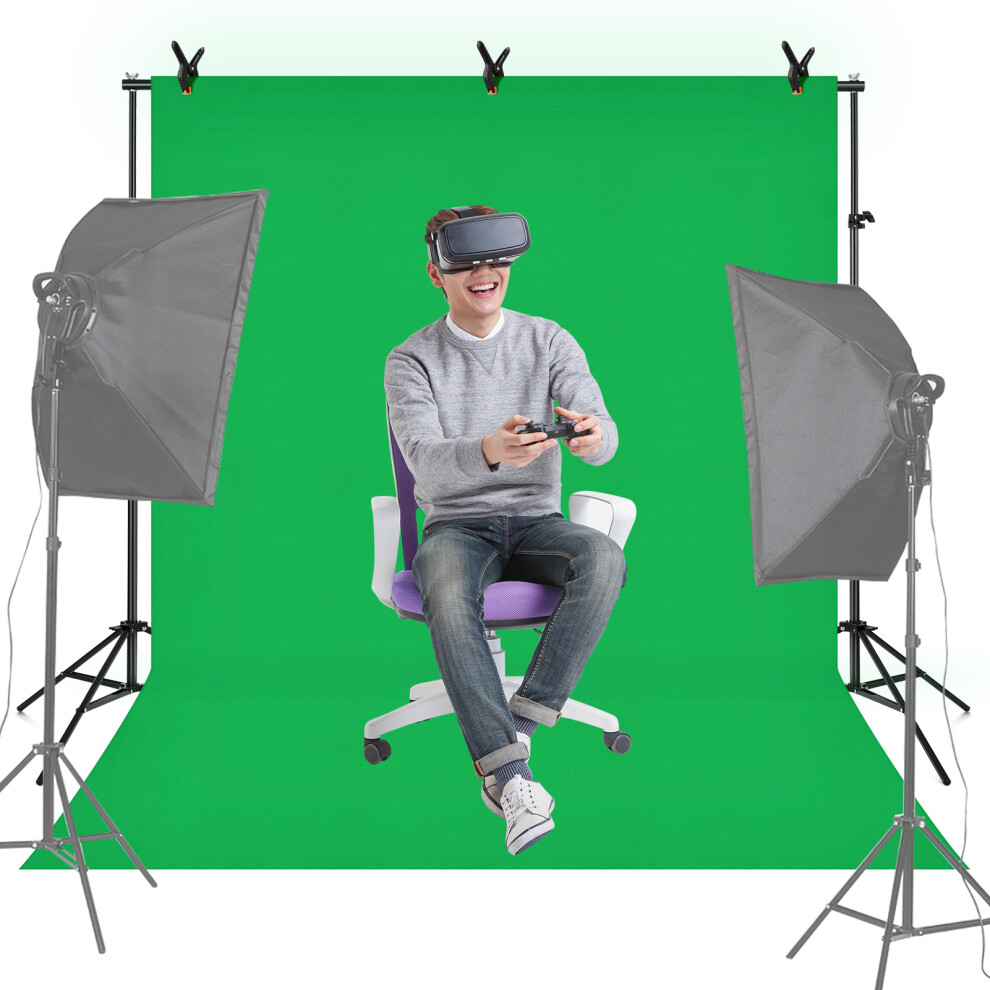 Andoer Studio Backdrop Kit 6.6X10ft Bi-Color Stand Clamps Bag 643505025361