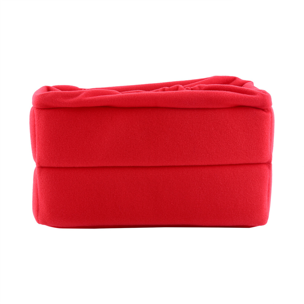 Velvet Protective Bag Dslr Padded Foldable Partition Red 643505065770