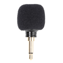 3.5mm Black Mini Wireless Mic for Phone Recording