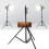Aluminum Alloy Rack Photo Studio Spring Buffer Light Stand Tripod 4