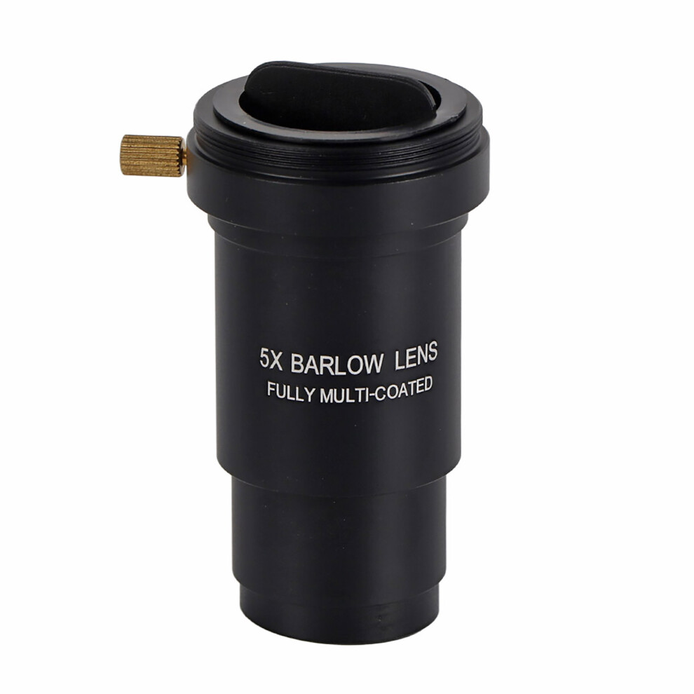 Black Multi Coated 1.25" 5X Barlow Lens M42 For 31.7Mm Eyepiece